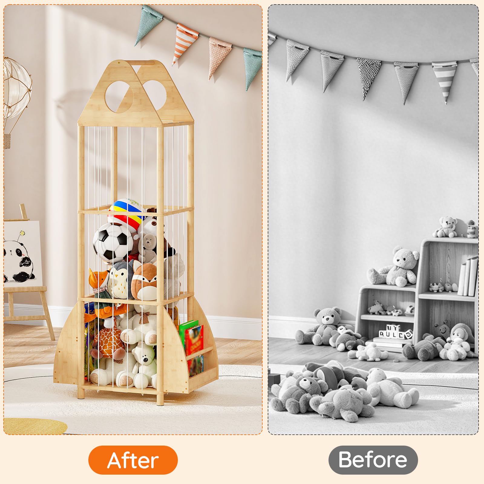 hoobro-rangement-peluches-bambou-naturel-yl67cw01-biblioth-que image 8