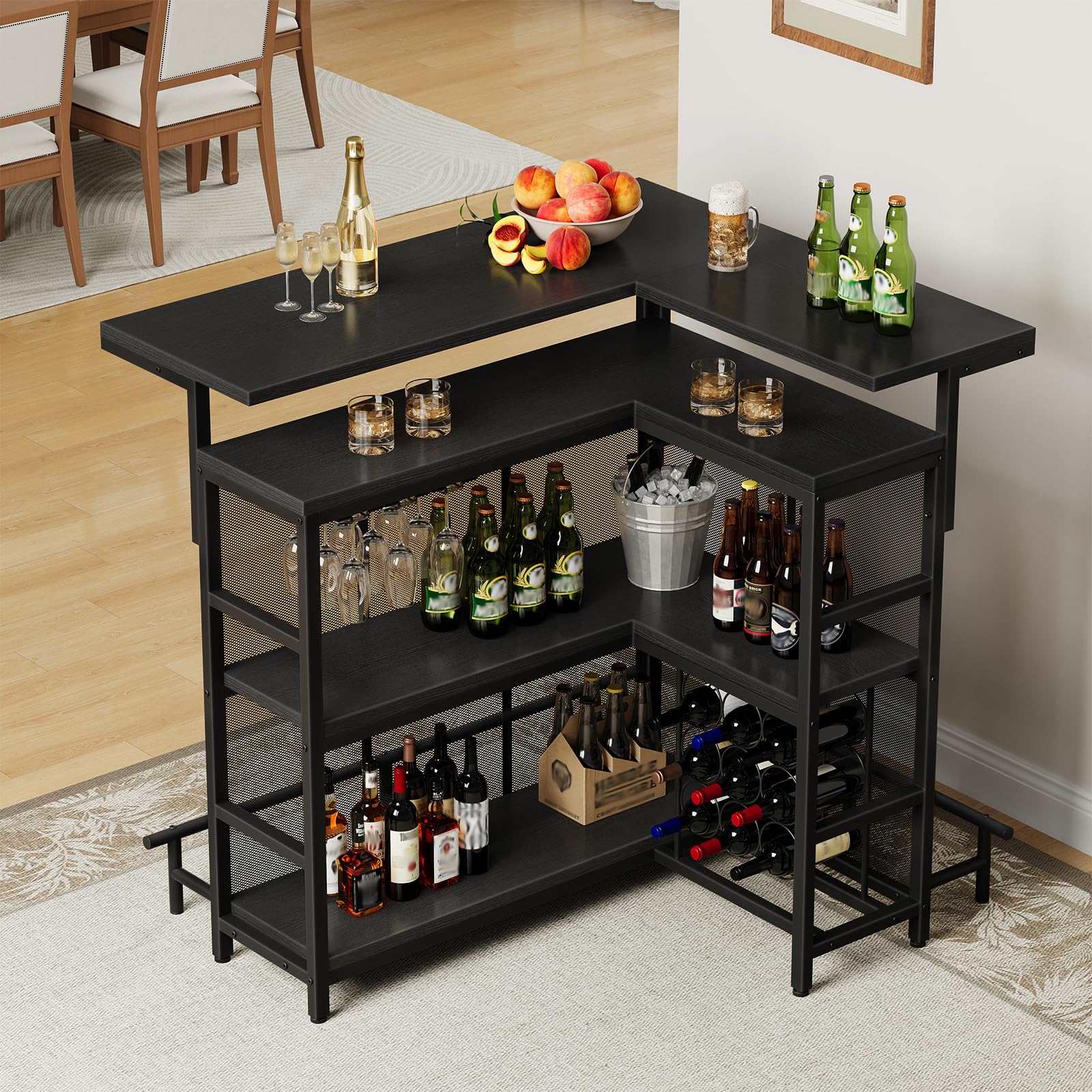hoobro-meuble-bar-d-angle-noir-en-l-avec-led image 6