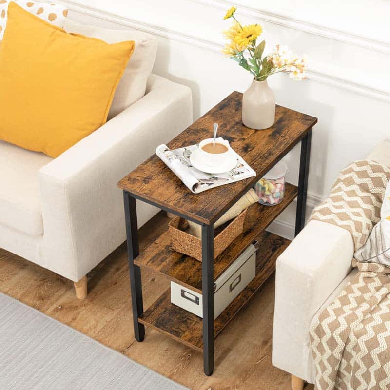 hoobro-side-tables-bout-de-canap-marron-3-tag-res-60-cm image 4