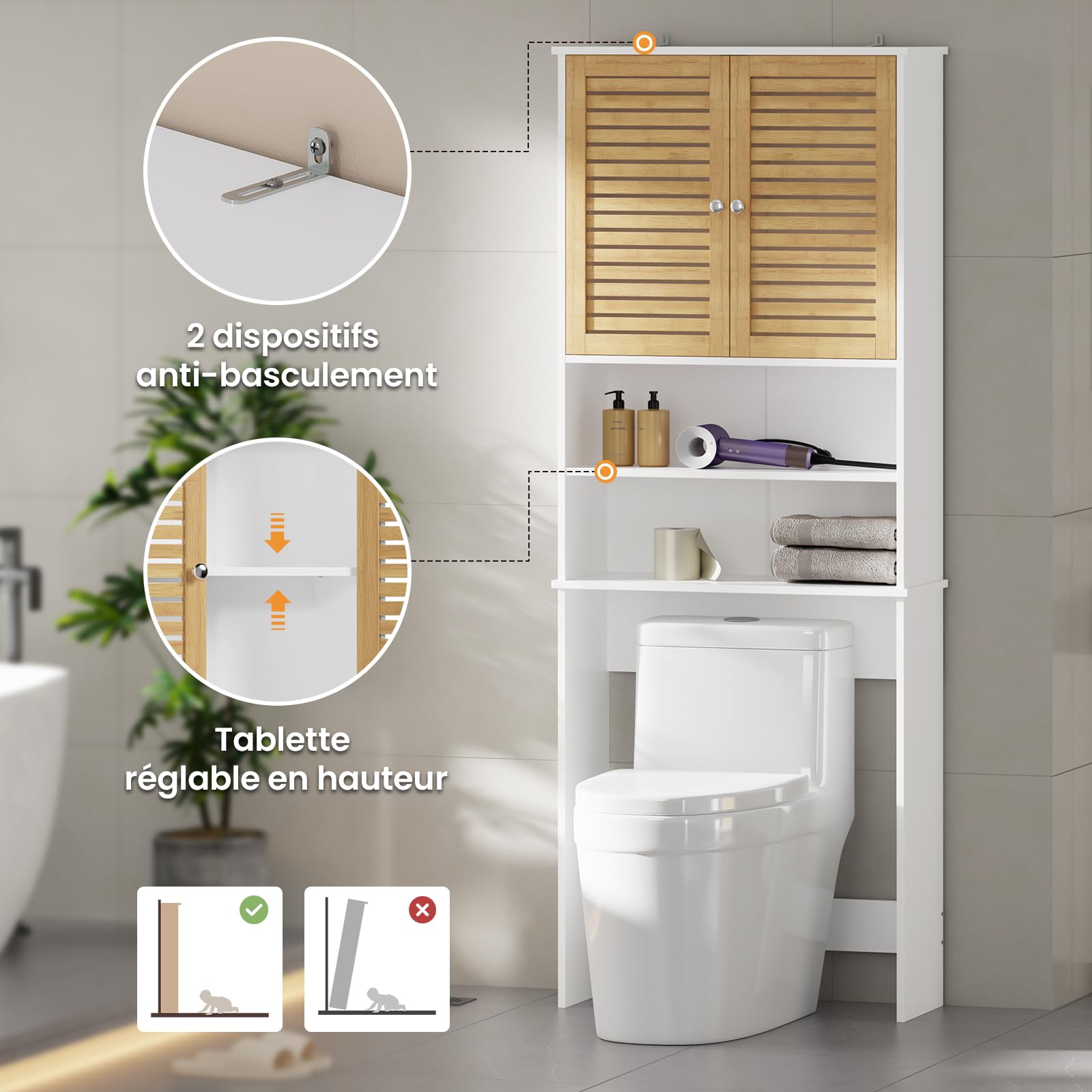 forabamb-meuble-wc-machine-laver-65-cm-bambou image 6