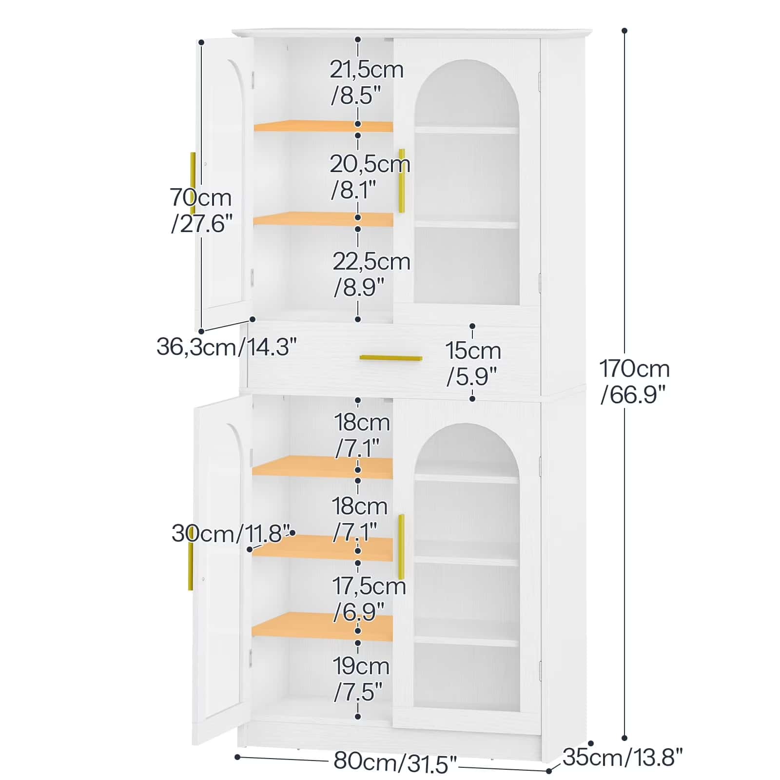 hoobro-shoe-racks-meuble-chaussures-blanc-7-niveaux-led image 4