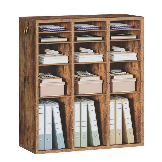 hoobro-study-furniture-trieur-courrier-bois-marron-36-casiers image 1