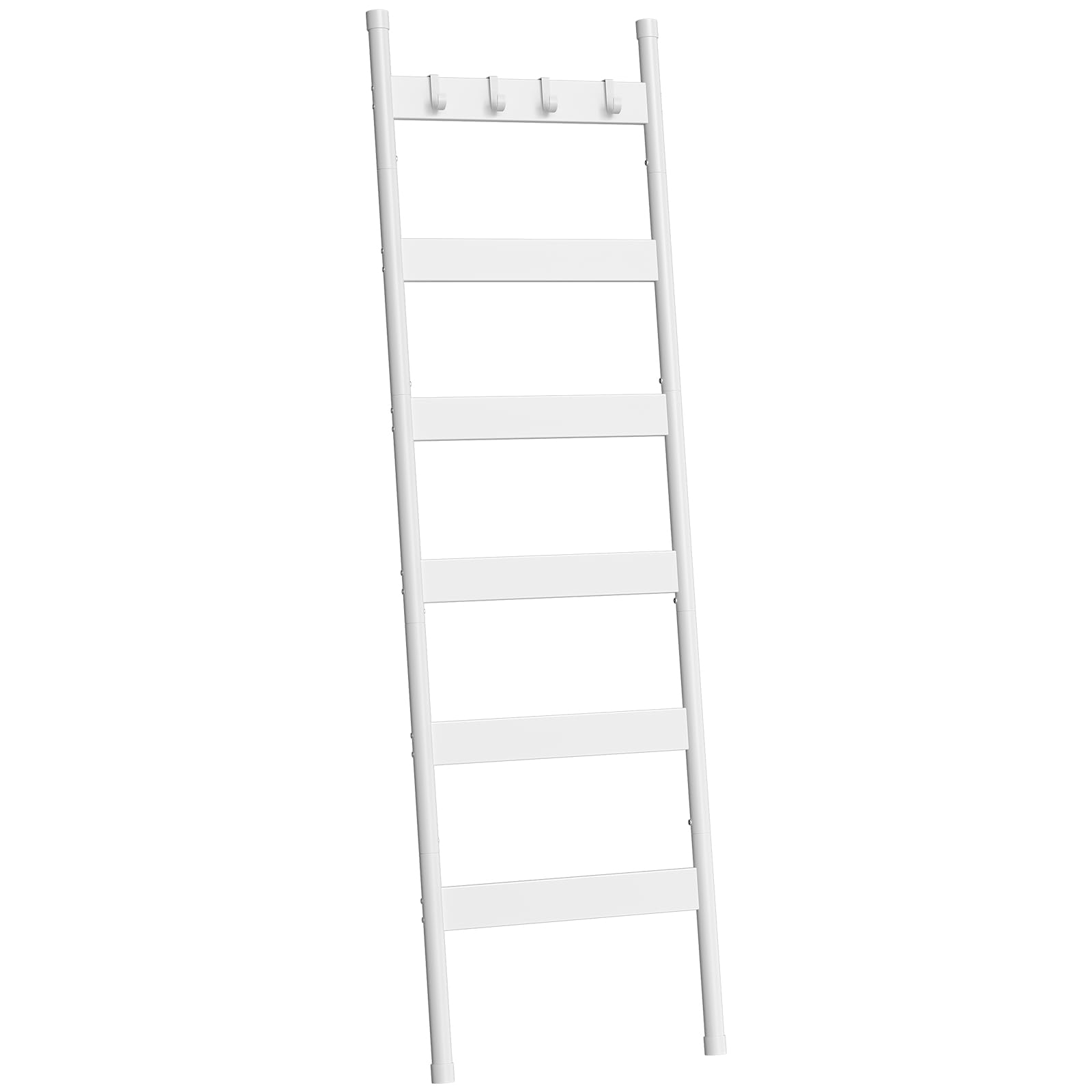 hoobro-ladder-shelves-chelle-plaid-blanc-6-niveaux-ww66cj01 image 1