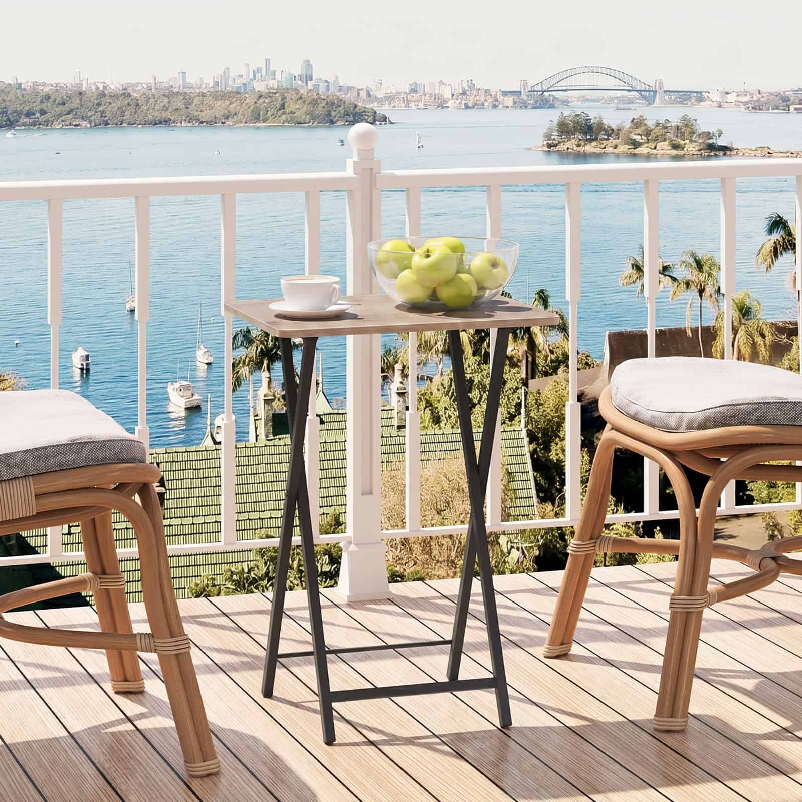 hoobro-tv-tray-tables-table-d-appoint-pliante-greige image 7