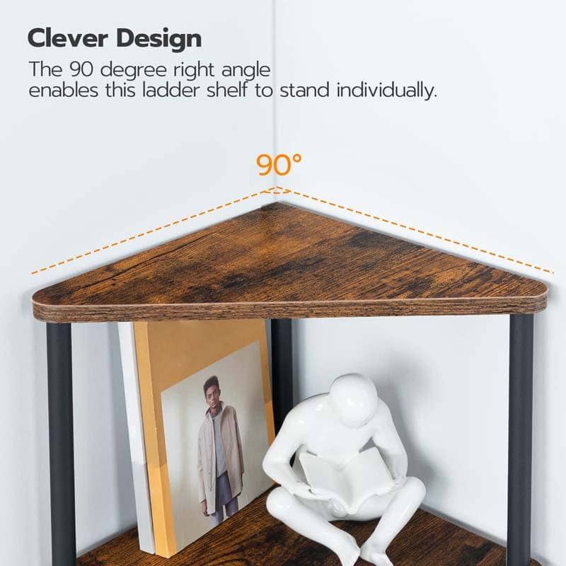 hoobro-bookshelves-5-tier-tag-re-angle-marron image 8