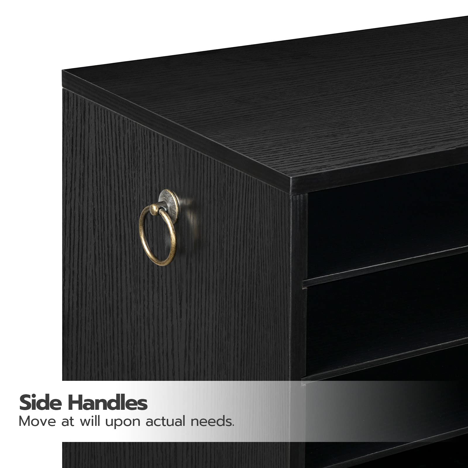 hoobro-meuble-bureau-trieur-courrier-12-casiers-noir-ajustable image 7