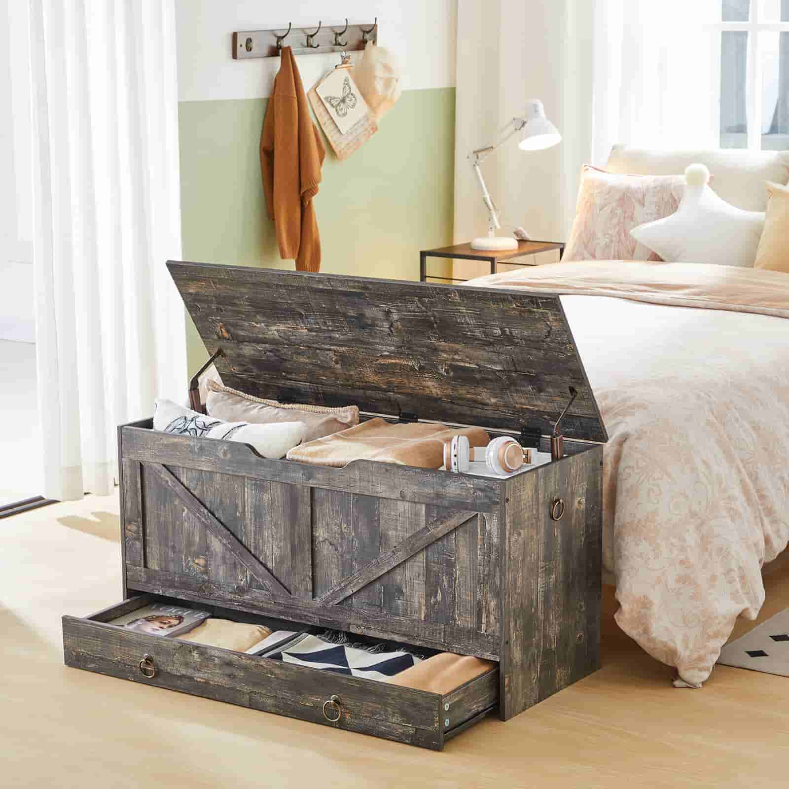 hoobro-banc-coffre-bois-jouets-gris-grand-mod-le image 5