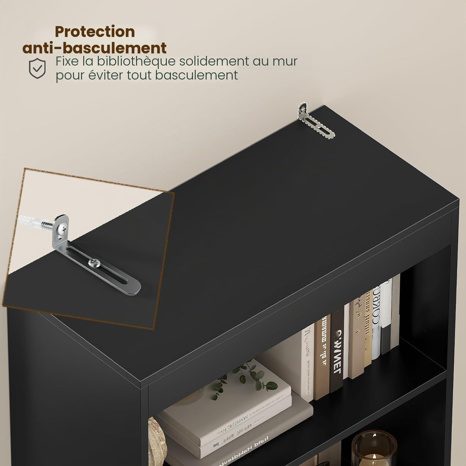 forabamb-commodes-salle-de-bain-armoire-haute-noire-180-cm-tiroirs image 5
