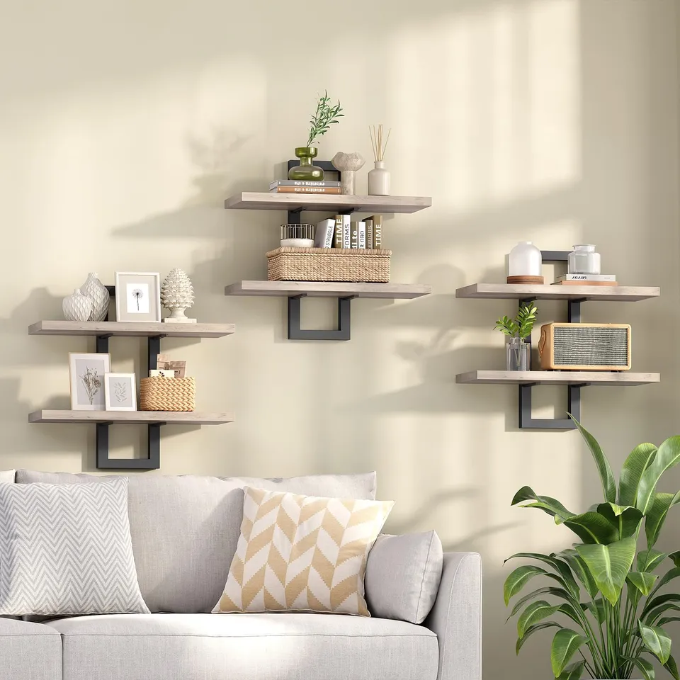 hoobro-storage-racks-tag-re-murale-15-pouces-greige-lot-3 image 1