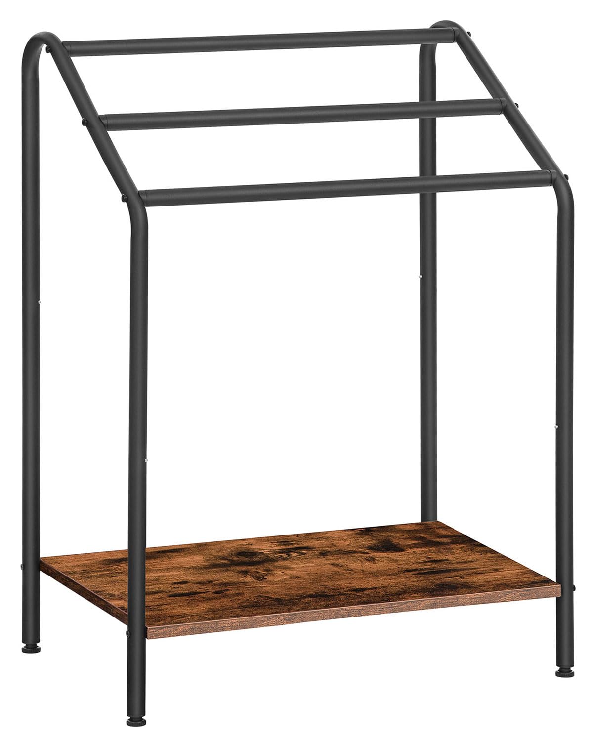 hoobro-porte-serviettes-marron-3-niveaux-autoportant-bois image 3