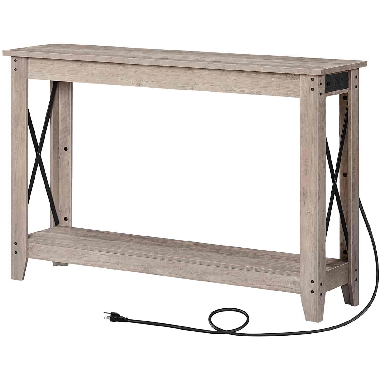 hoobro-console-table-47-2-pouces-greige-prises-usb-troite image 3