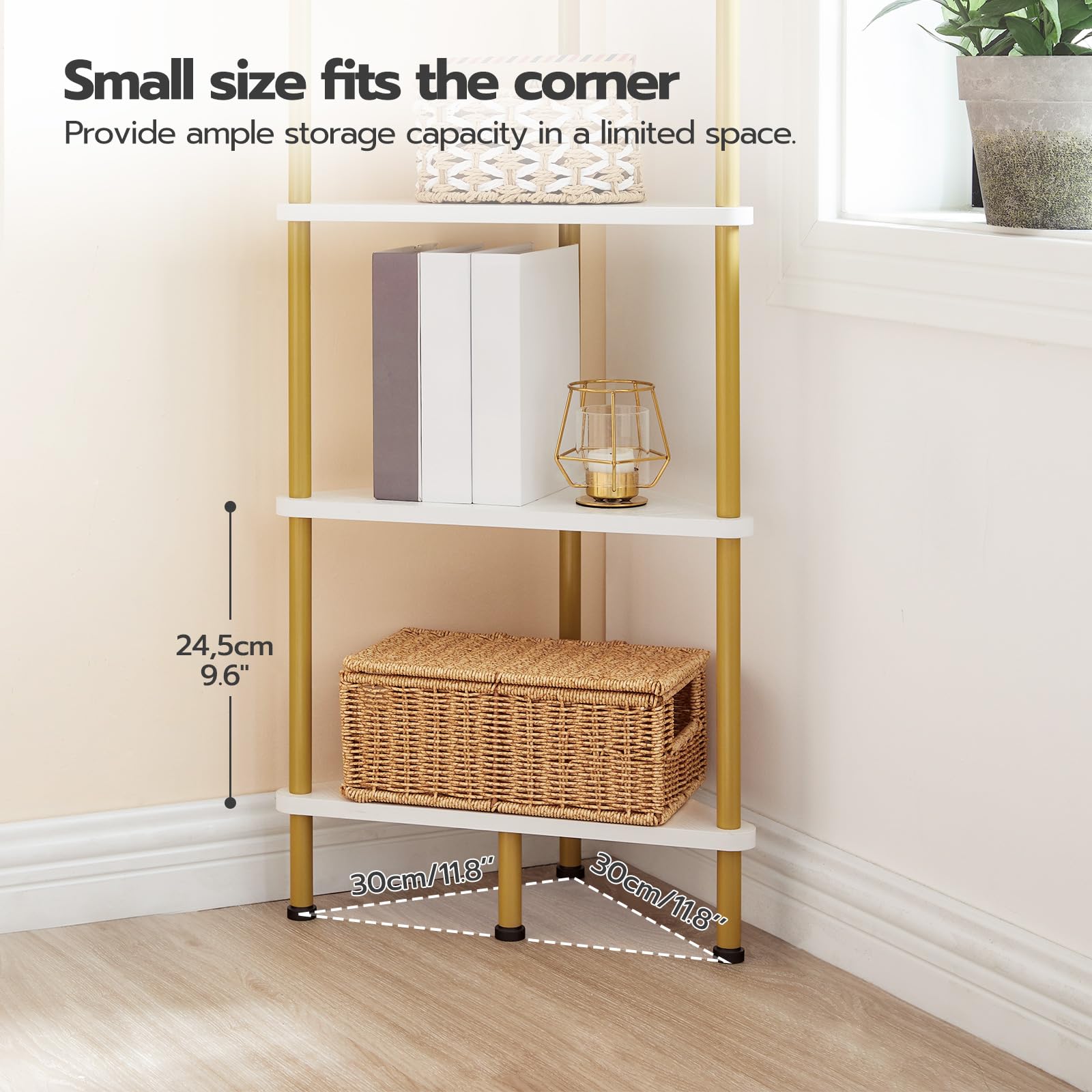 hoobro-bookshelves-dw36cj01-tag-re-angle-6-niveaux-blanc image 7