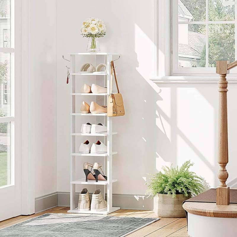 hoobro-shoe-racks-meuble-chaussures-8-niveaux-blanc-vertical image 7