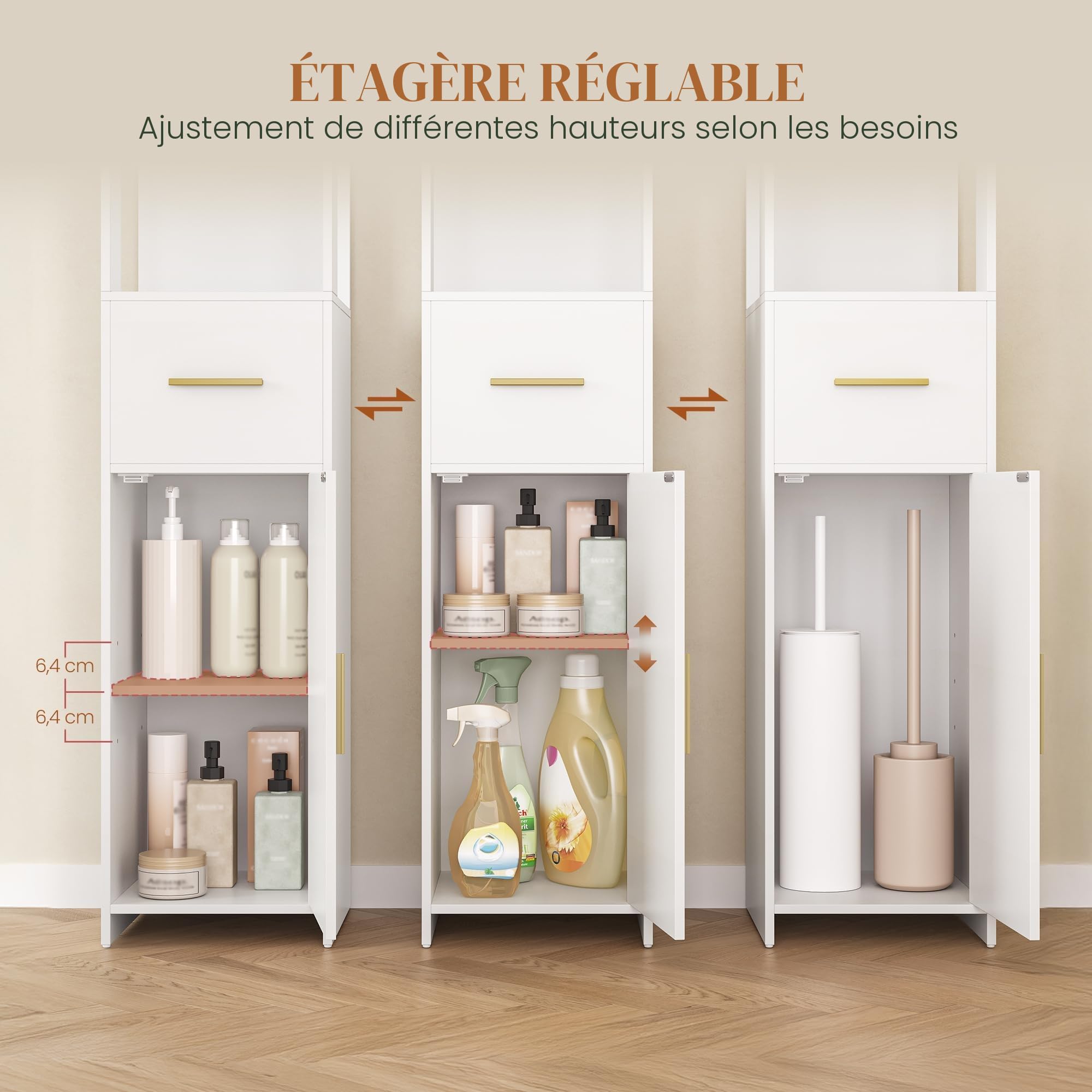 hexcelen-meuble-colonne-salle-de-bain-138-6-cm-avec-tiroir image 4