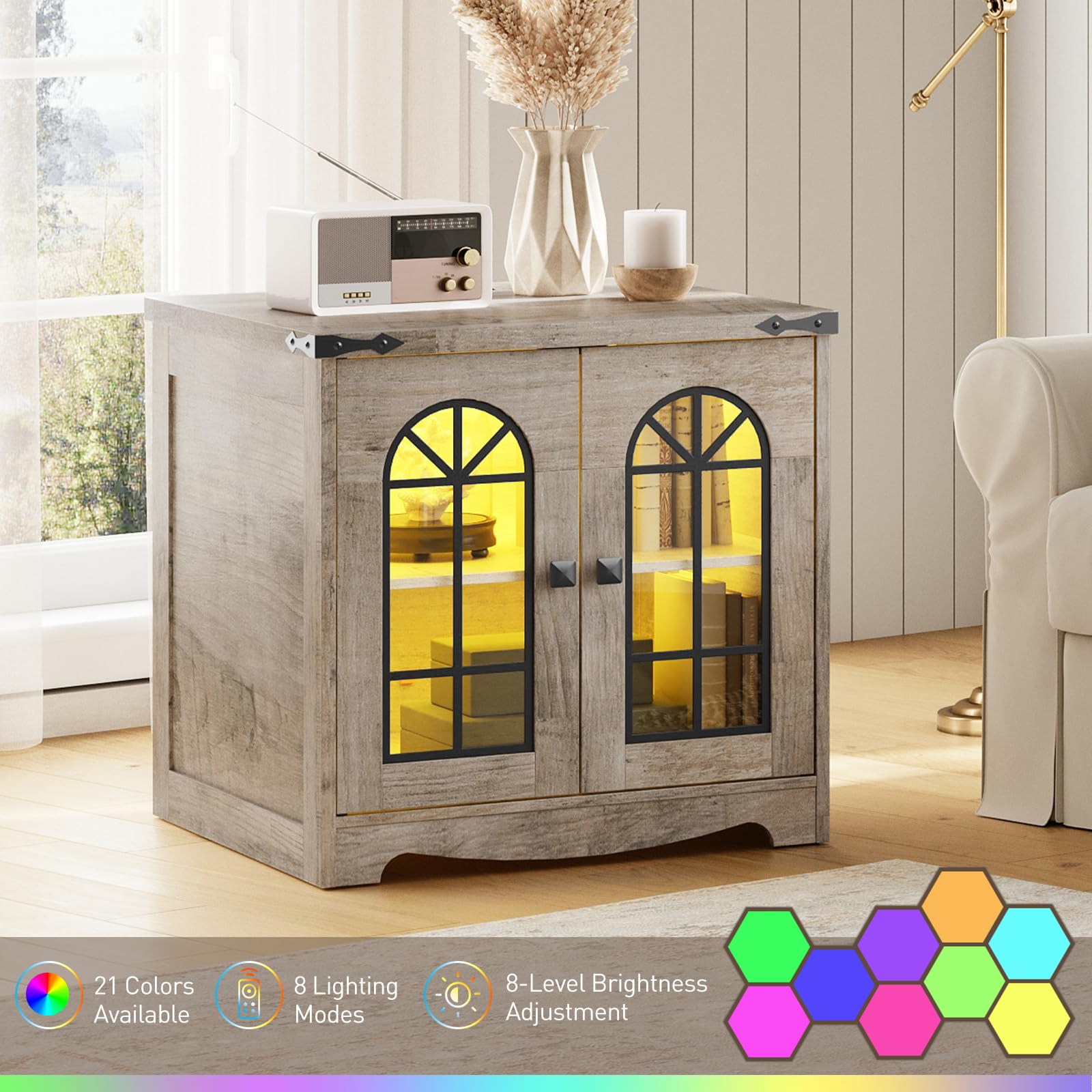hoobro-side-tables-table-d-appoint-60-cm-led-prise-gr-ge image 4