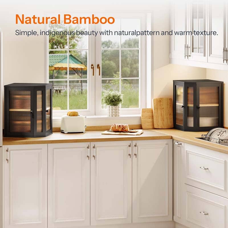 hoobro-kitchen-furniture-bo-te-pain-bambou-noire-2-tages image 7
