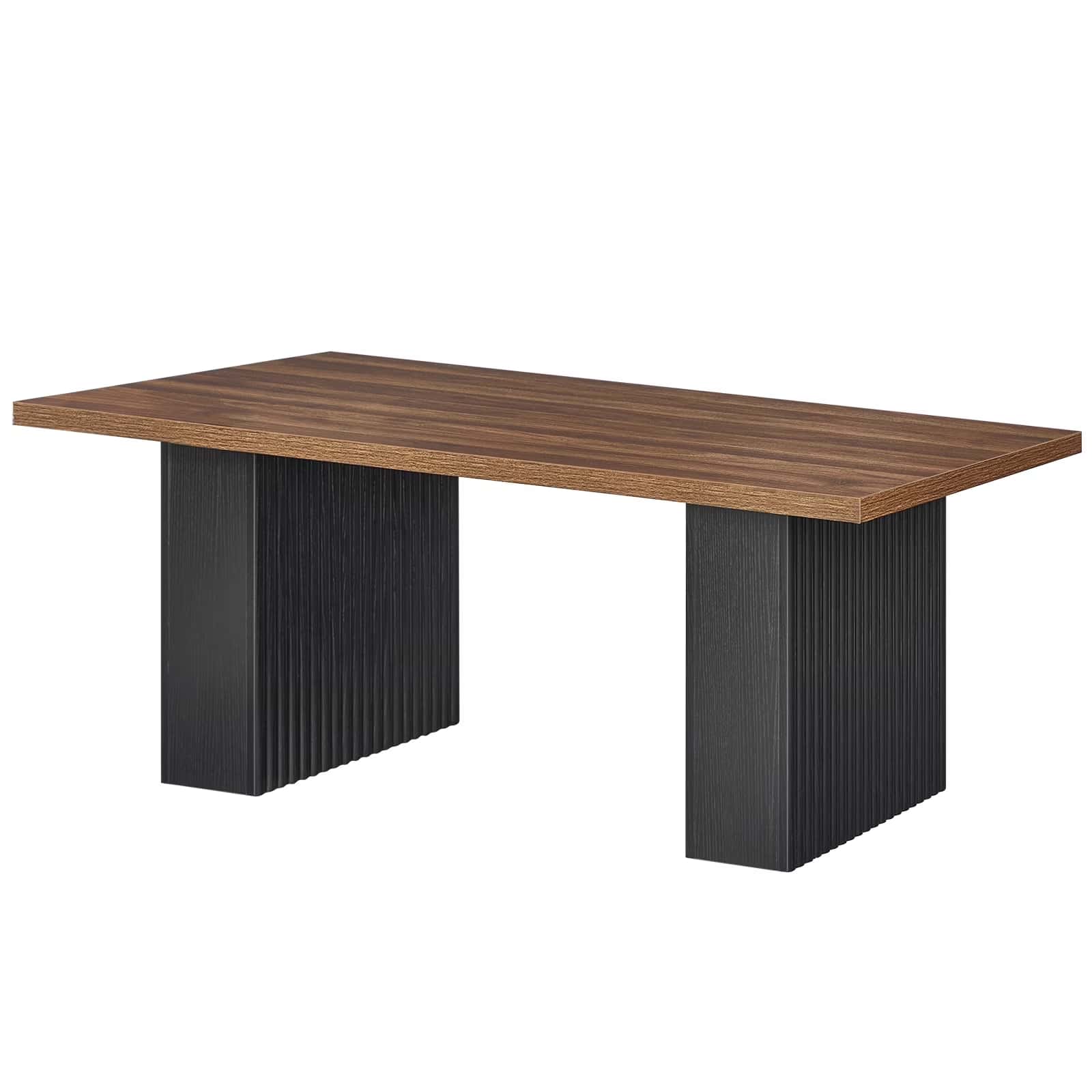 hoobro-coffee-tables-table-basse-120-cm-pieds-marron image 3