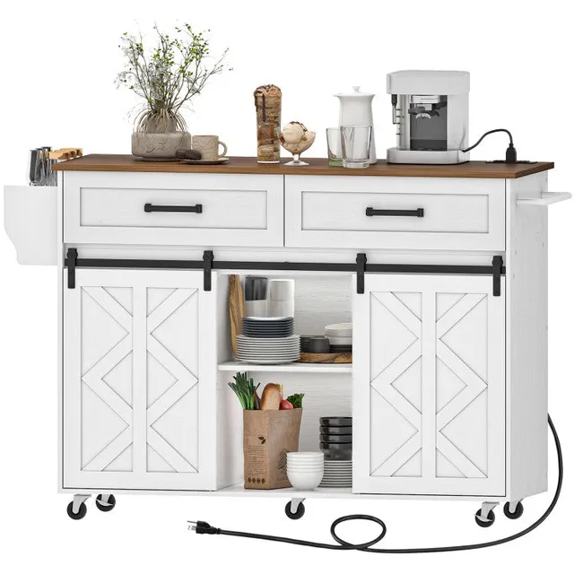 hoobro-kitchen-furniture-lot-cuisine-portes-grange-blanc image 1