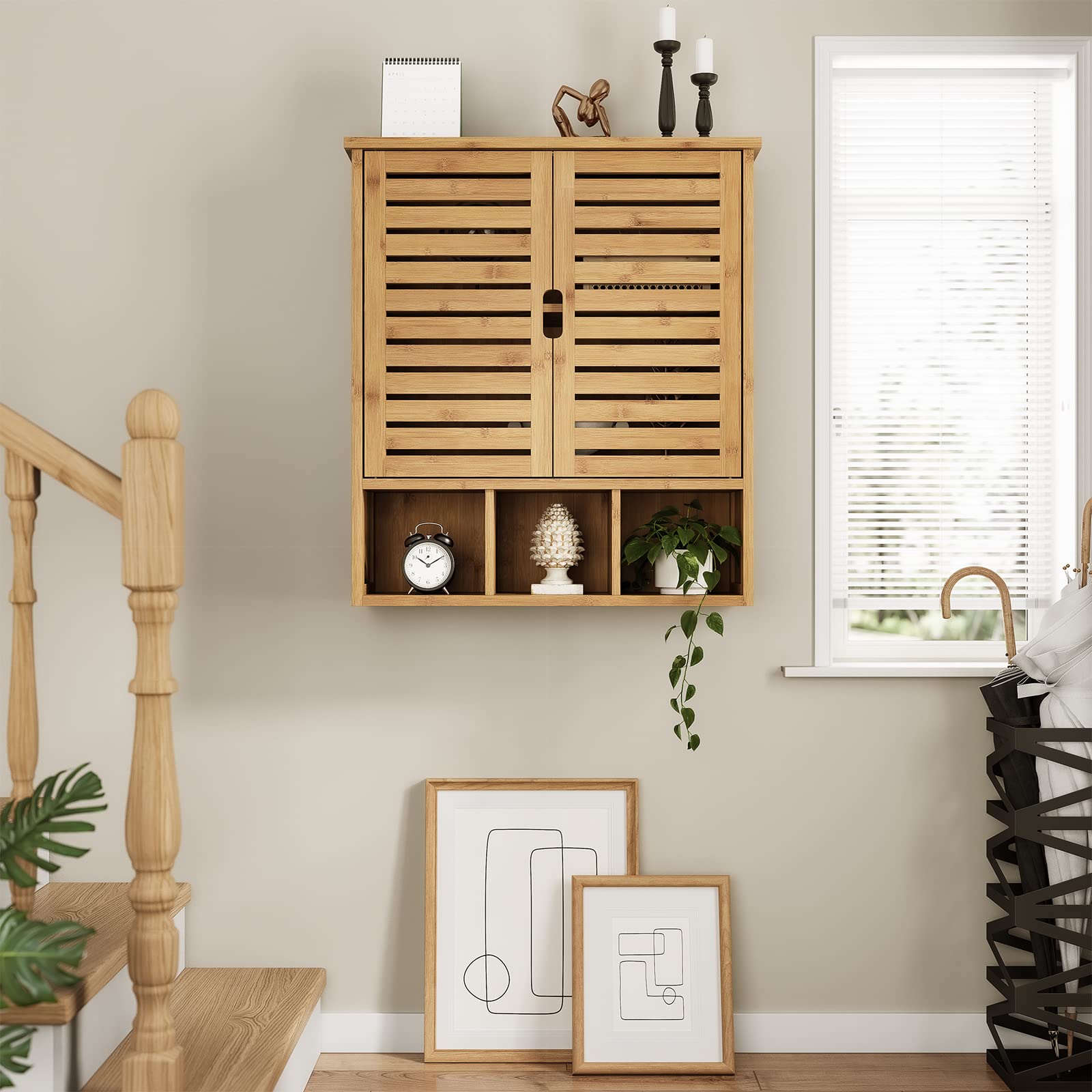 forabamb-armoire-murale-salle-de-bain-bambou-58-cm image 5