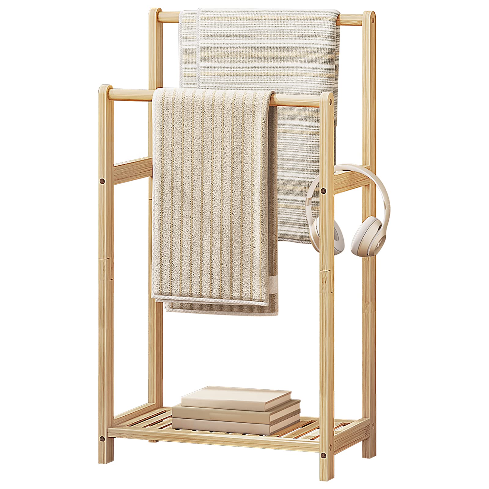 hoobro-bathroom-furniture-porte-serviettes-bambou-beige image 3