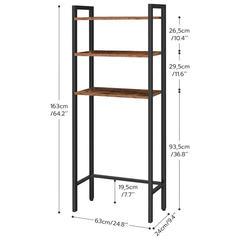 hoobro-tag-re-wc-marron-3-niveaux-dessus-toilettes image 3