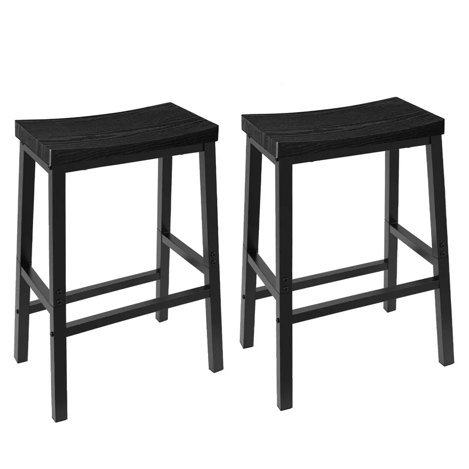hoobro-bar-stools-bb02md01-lot-2-tabourets-bar-noir image 1