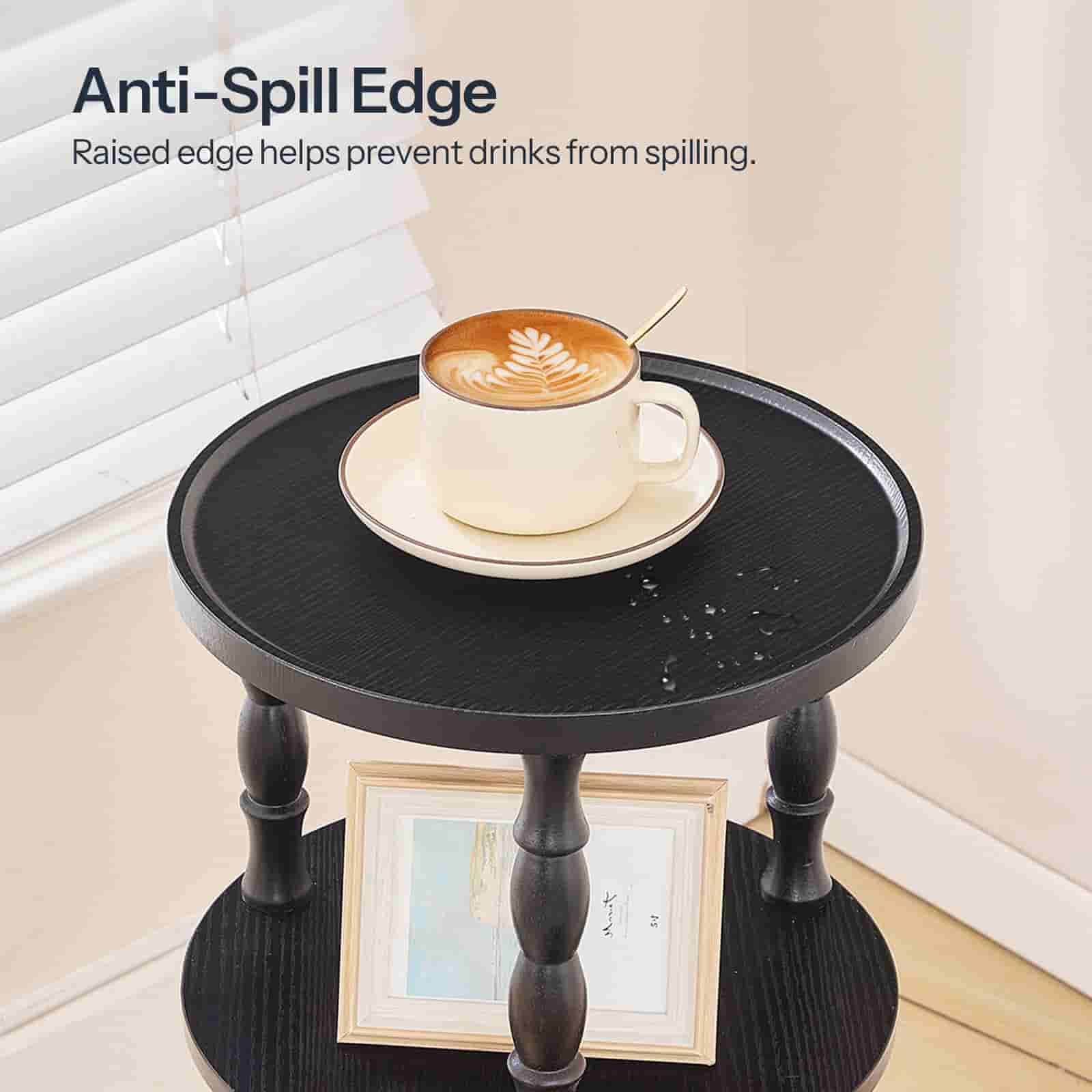 hoobro-table-appoint-ronde-noire-3-tag-res-pieds-bois image 6