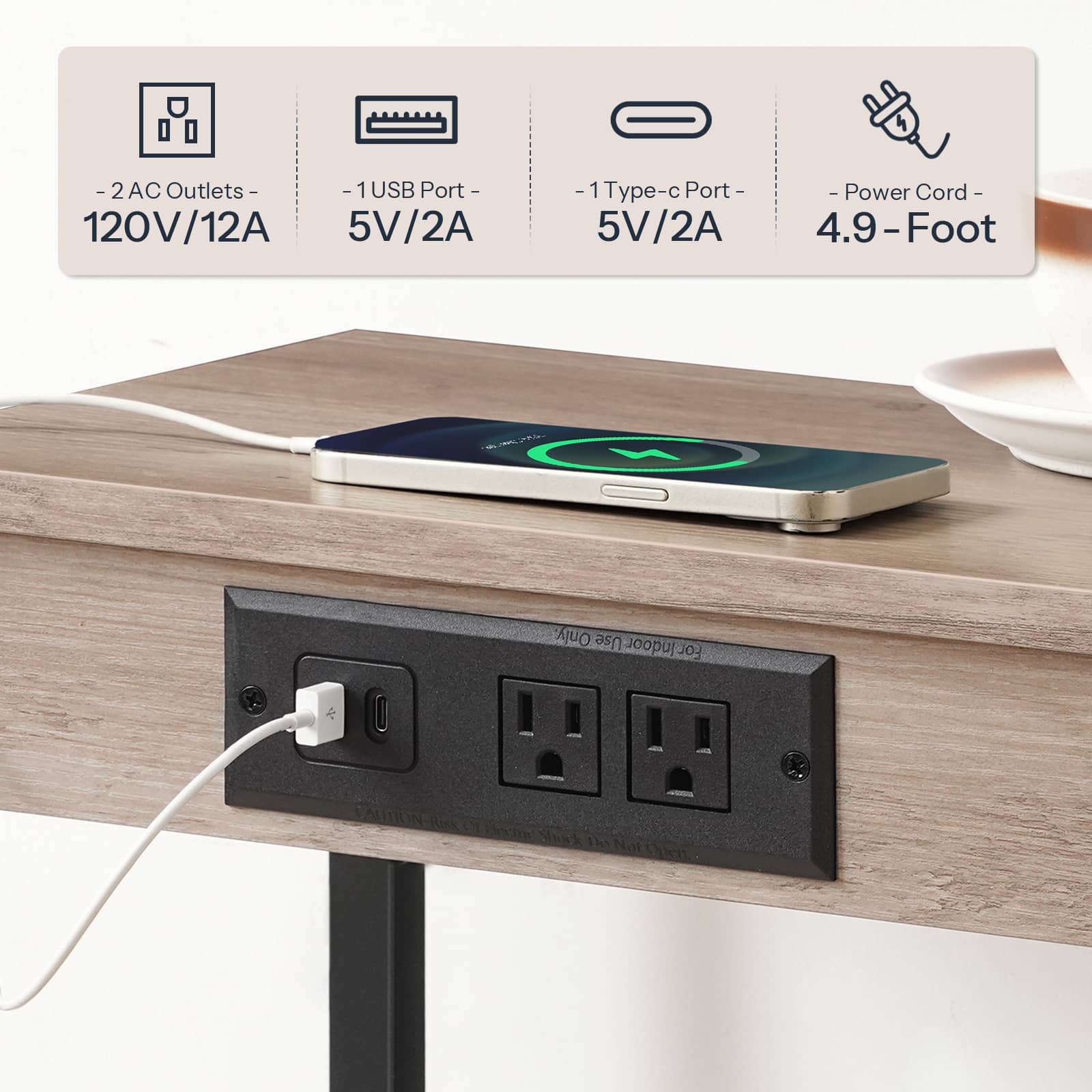 hoobro-side-tables-bout-canap-greige-prise-usb image 8