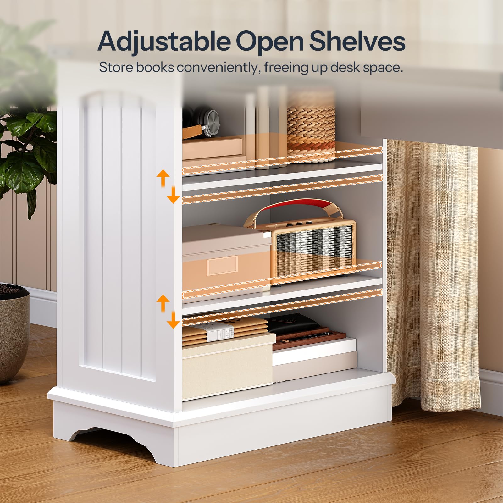 hoobro-bureau-d-angle-en-l-blanc-prises-150-cm image 7
