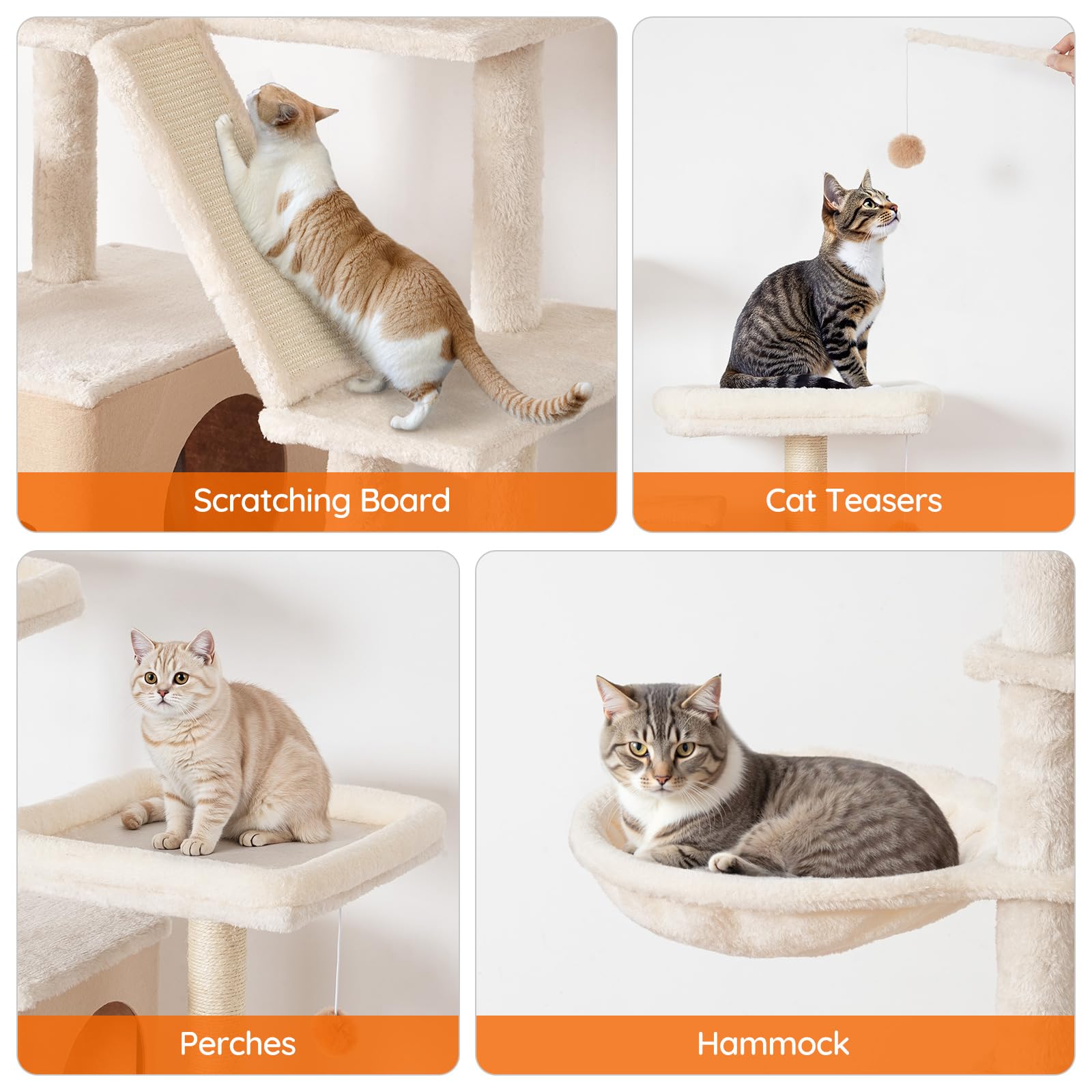 hoobro-arbre-chat-blanc-2-en-1-cache-liti-re-griffoir image 6