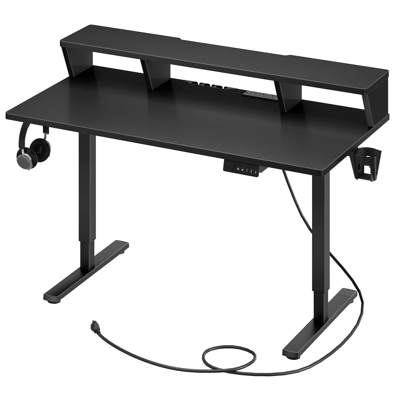 hoobro-bureau-lectrique-assis-debout-noir-avec-station-charge image 3
