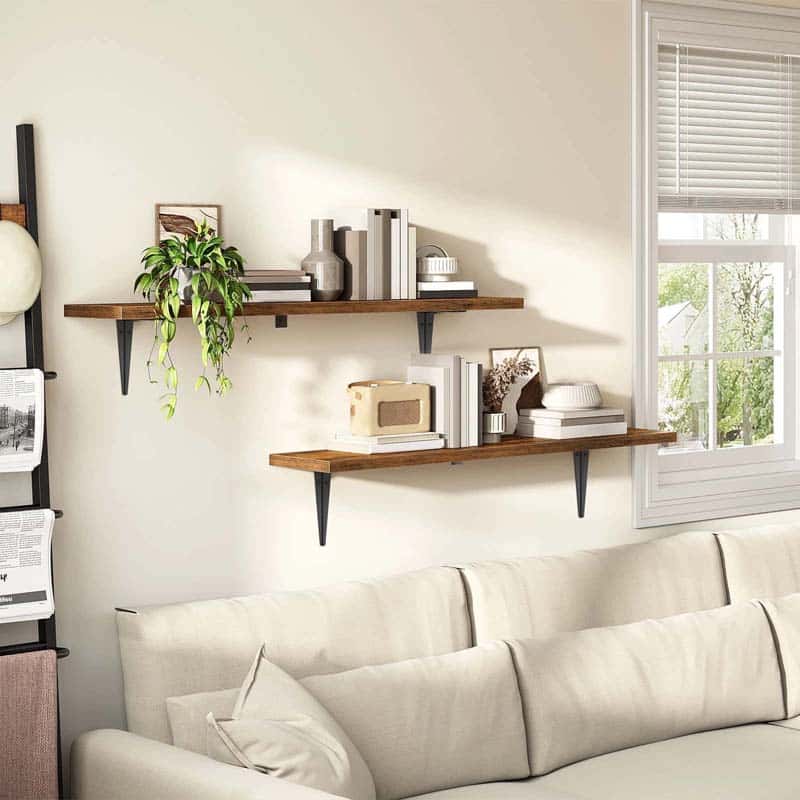 hoobro-storage-racks-tag-re-murale-39-4-pouces-marron image 2