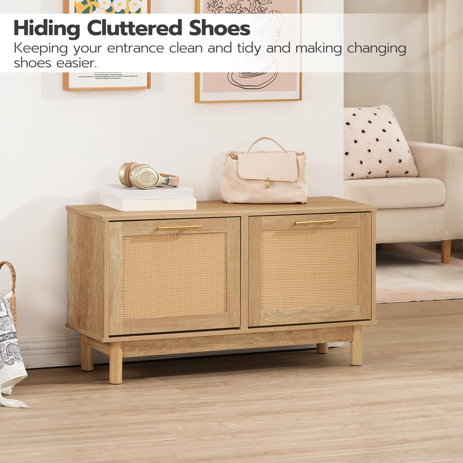 hoobro-shoe-racks-banc-chaussures-naturel-style-rotin image 8