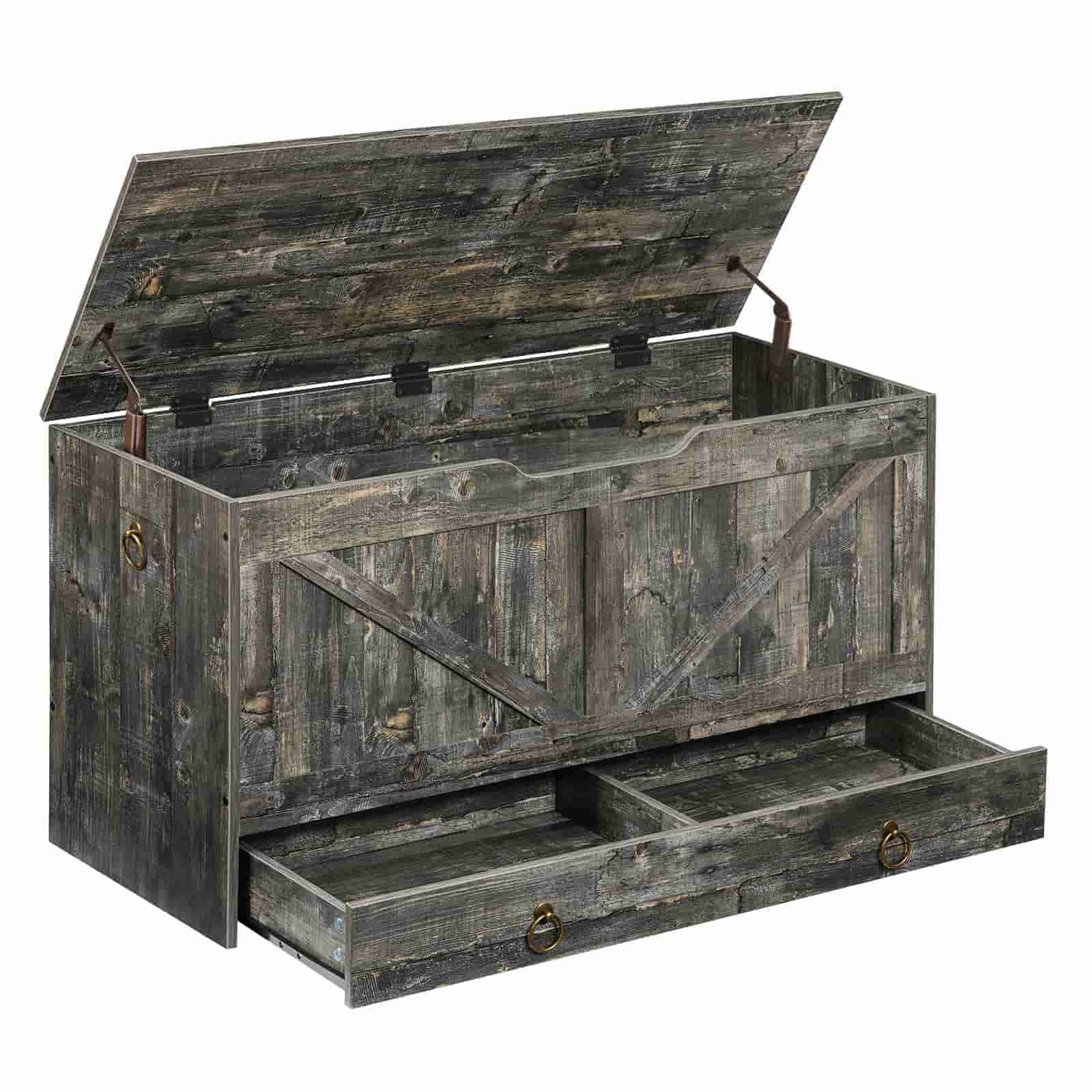 hoobro-banc-coffre-bois-jouets-gris-grand-mod-le image 3