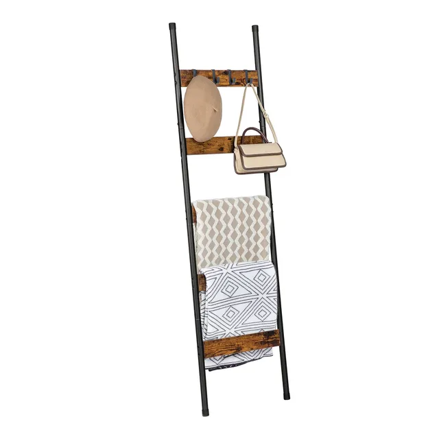 hoobro-chelle-plaid-5-niveaux-marron-160-cm-crochets image 1