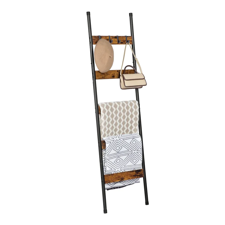 hoobro-chelle-plaid-5-niveaux-marron-160-cm-crochets image 1