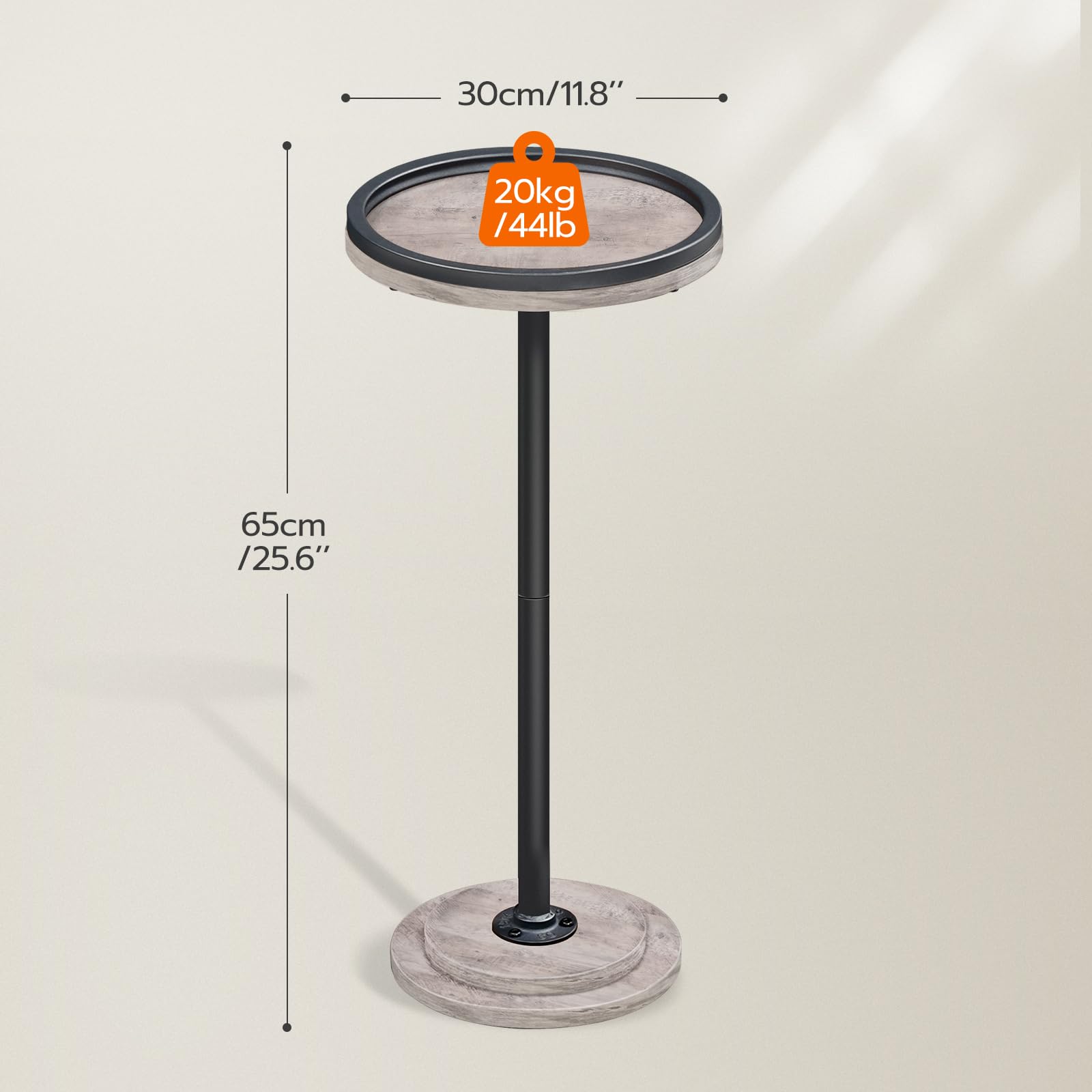 hoobro-table-appoint-ronde-greige-pied-lest-petit-format image 4