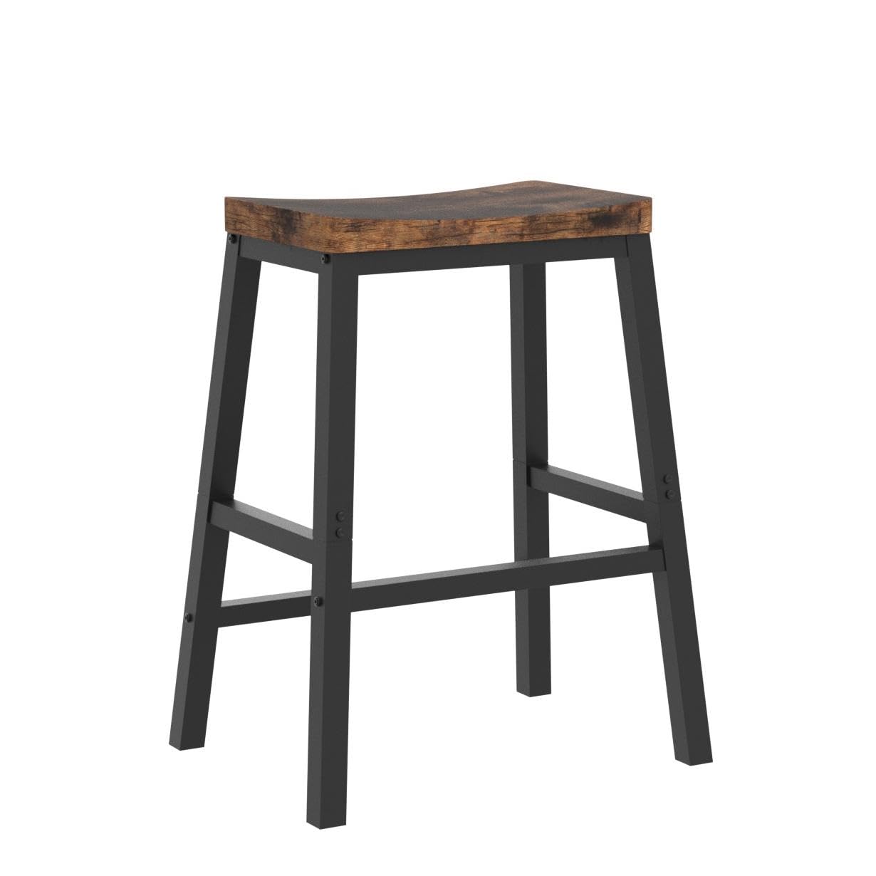hoobro-bar-stools-tabouret-bar-selle-marron-lot-de-2 image 3