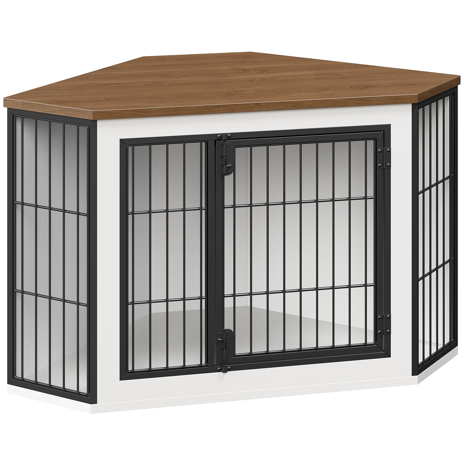 hoobro-pet-furniture-niche-chien-bois-blanc-meuble-angle image 6