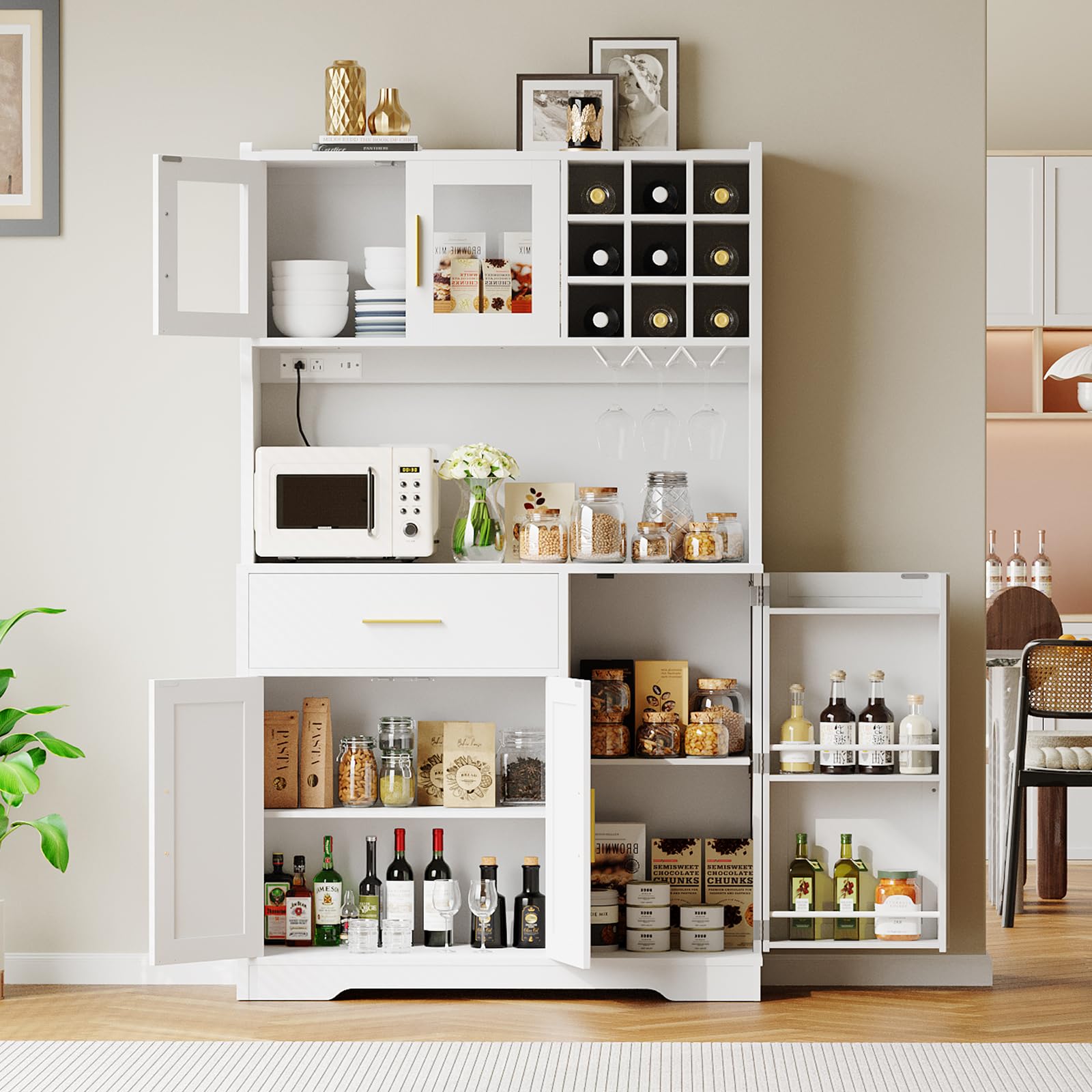 hoobro-kitchen-furniture-armoire-cuisine-blanche-71-prise-usb image 4