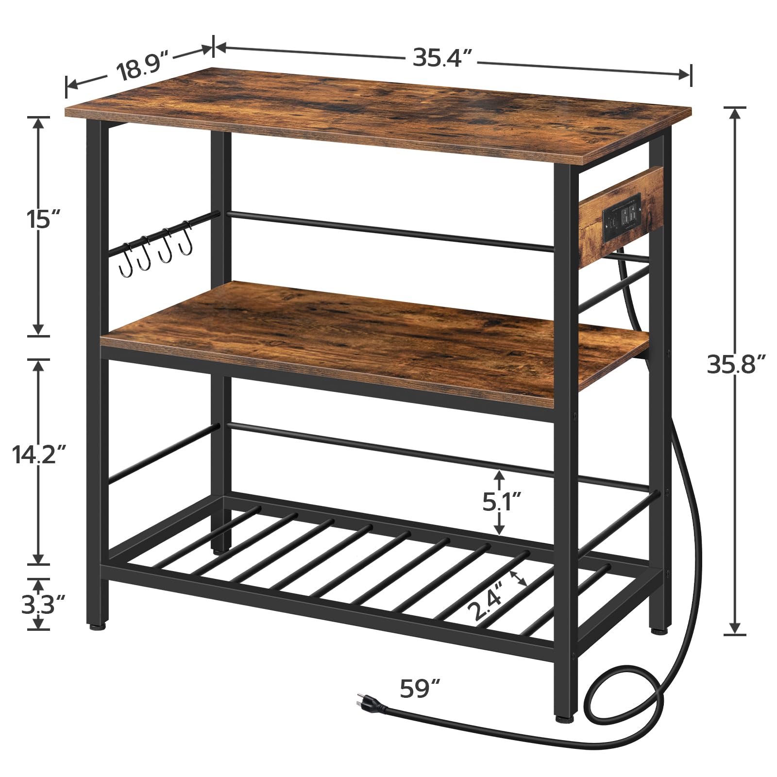 hoobro-lot-cuisine-90-cm-3-niveaux-marron-prise image 3