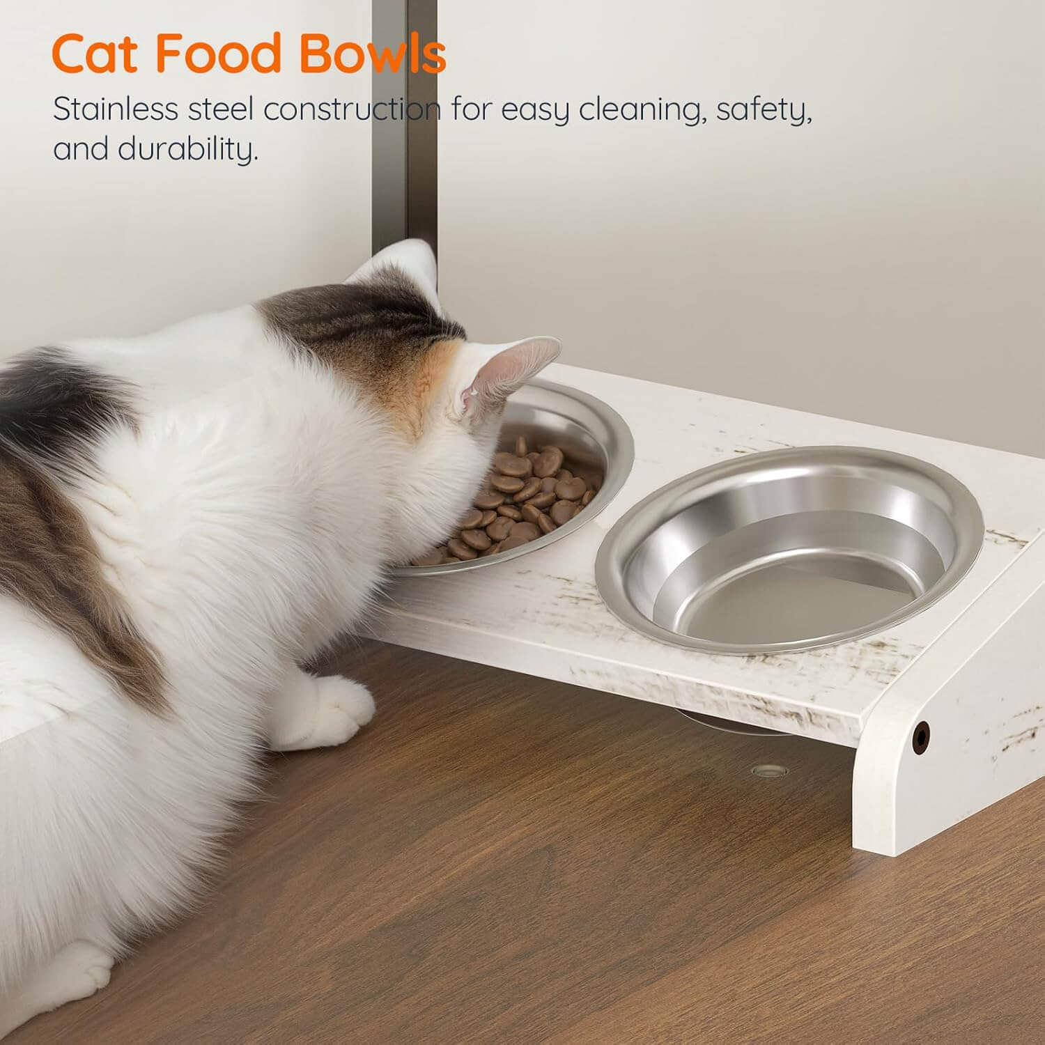 hoobro-pet-furniture-meuble-liti-re-chat-blanc-tour-61-pouces image 7