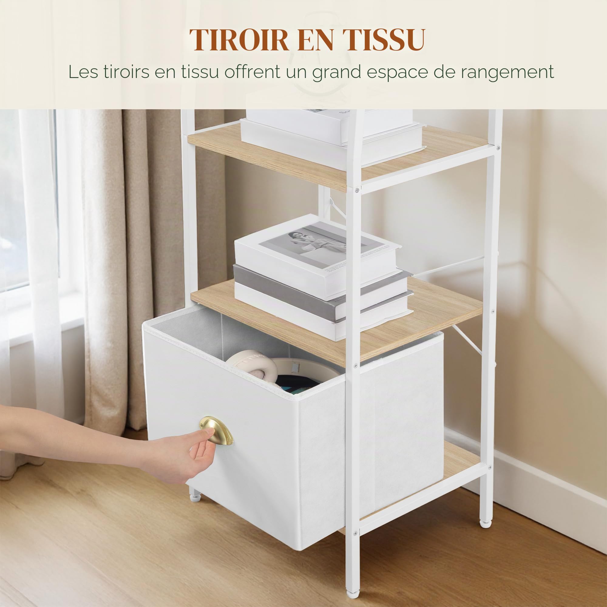 hexcelen-biblioth-ques-tag-re-ch-ne-blanc-171-6-cm-tiroirs image 7