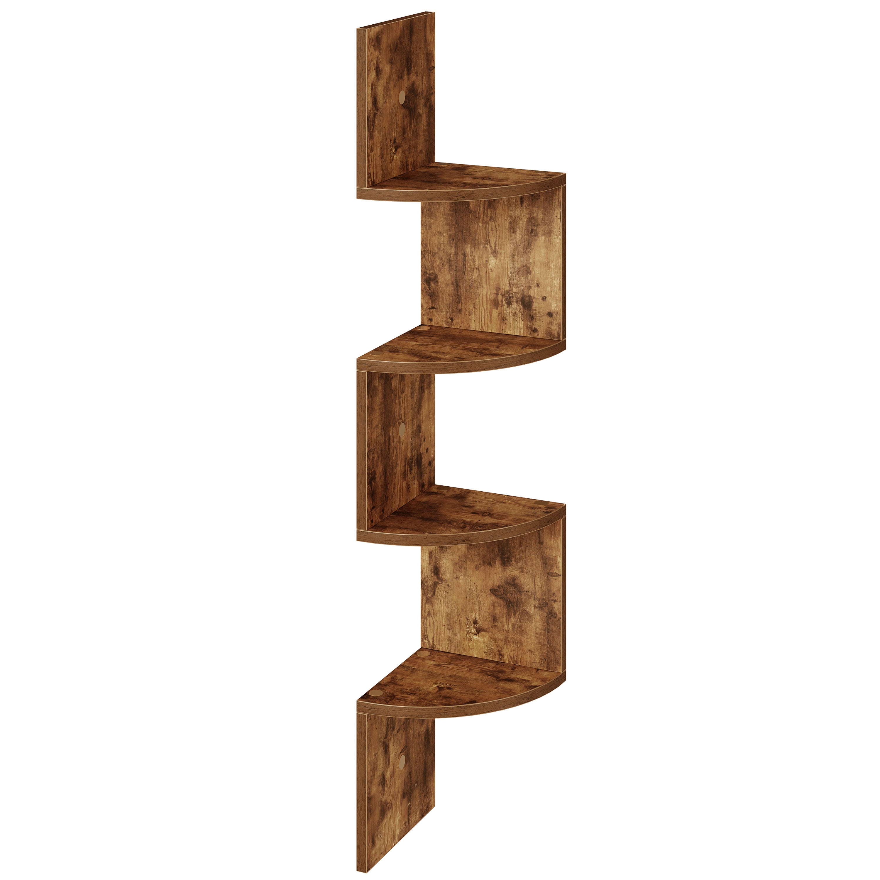 hoobro-storage-racks-tag-re-angle-4-niveaux-marron-bois image 3