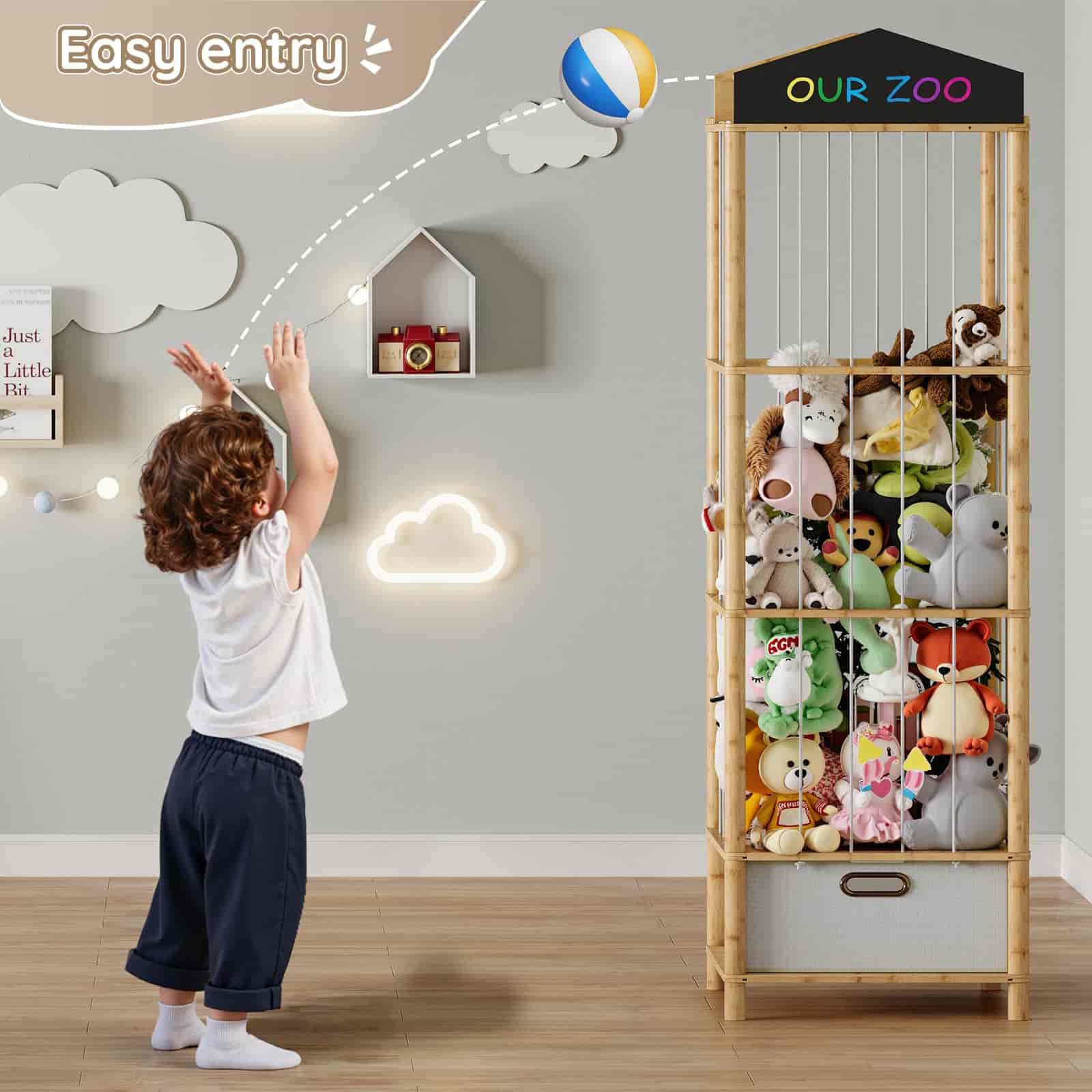 hoobro-kid-s-furniture-rangement-peluches-bambou-naturel image 4