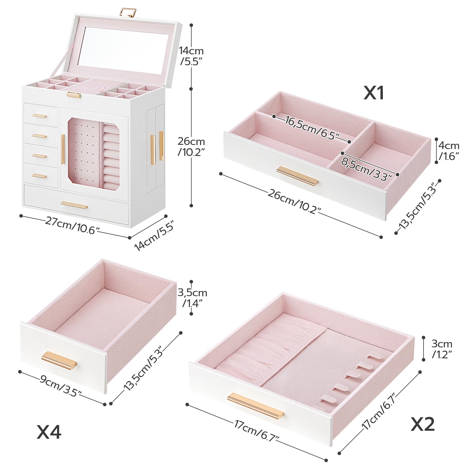 hoobro-bo-te-bijoux-blanche-verticale-miroir-velours image 4