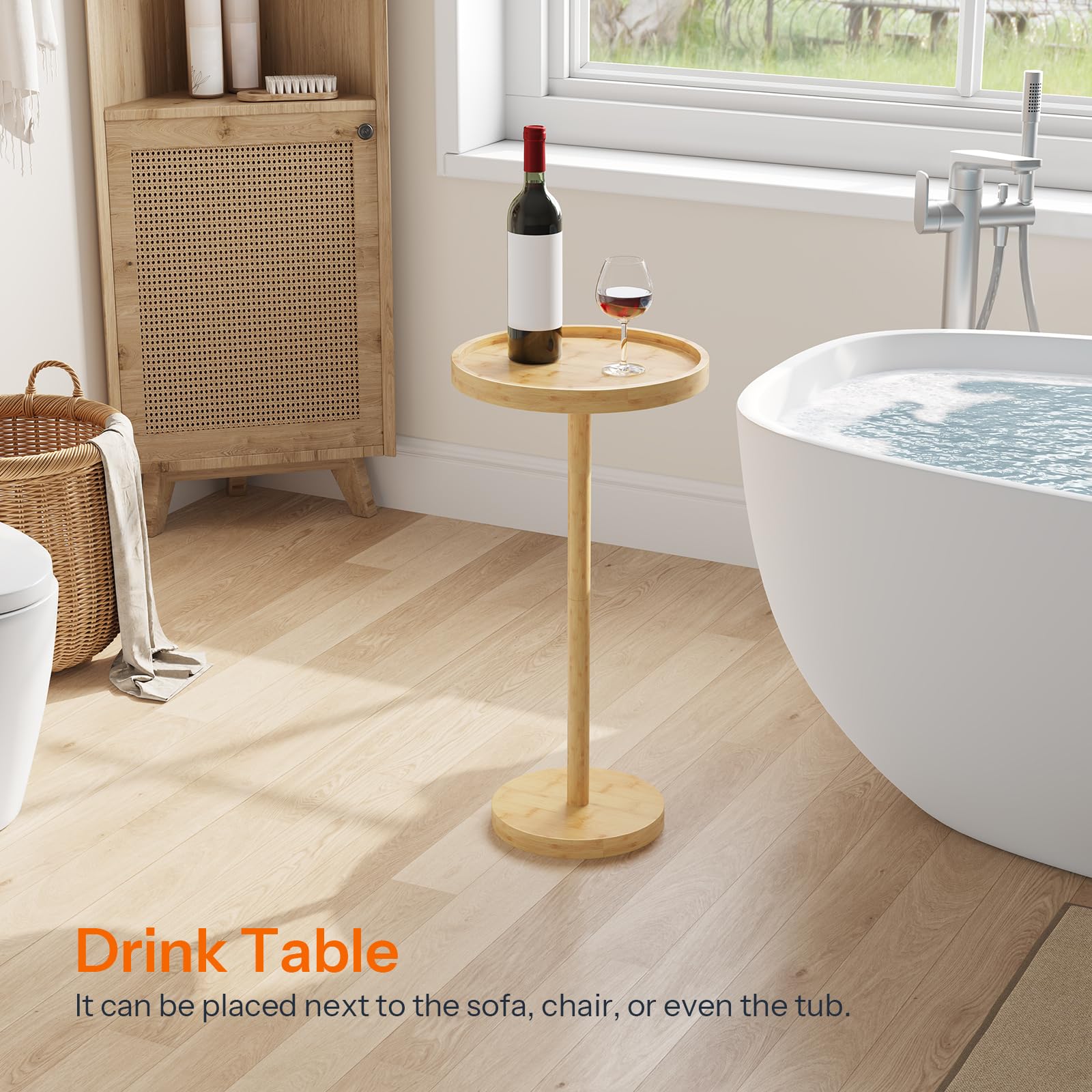 hoobro-side-tables-gu-ridon-rond-bambou-naturel image 7