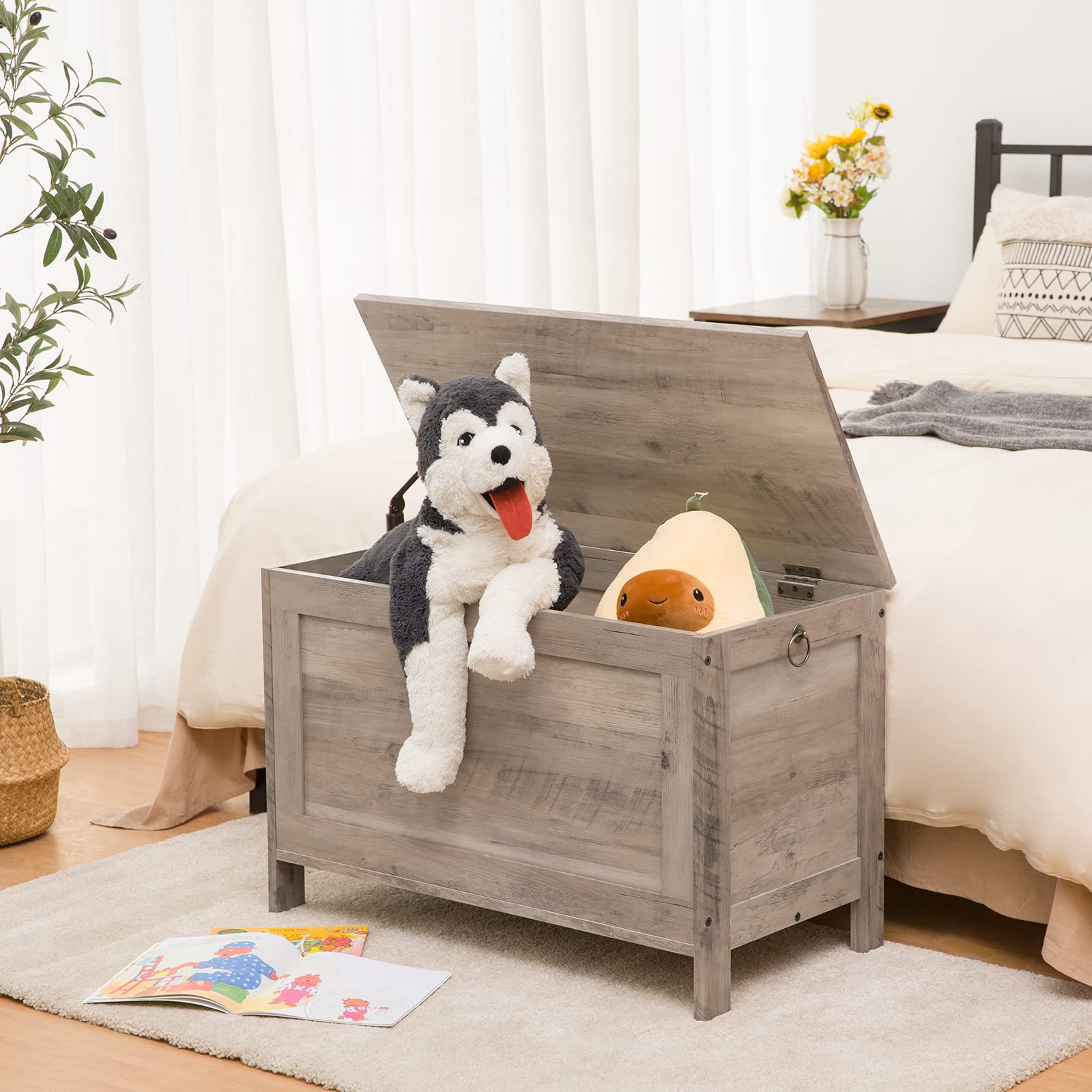 hoobro-storage-benches-banc-coffre-enfant-greige-jouets image 4