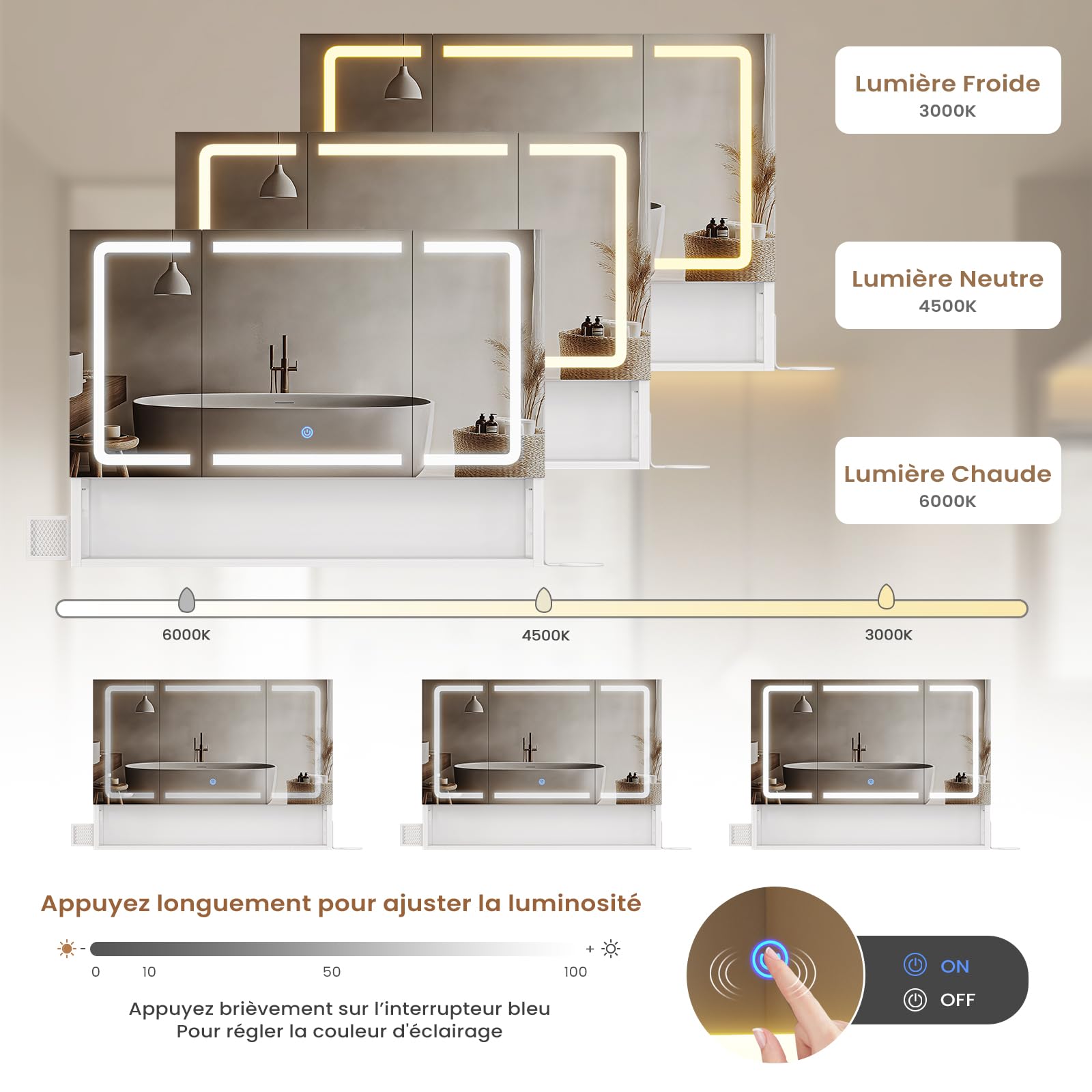 forabamb-armoires-murales-armoire-miroir-led-80-cm-blanc-prises image 4