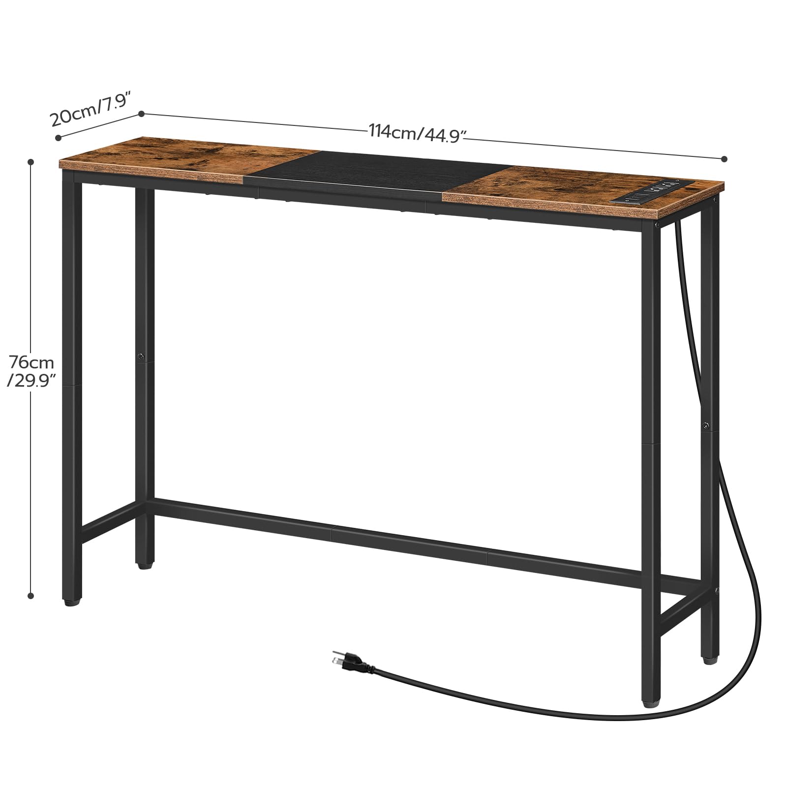 hoobro-console-table-console-entr-e-marron-44-9-pouces-prises image 3